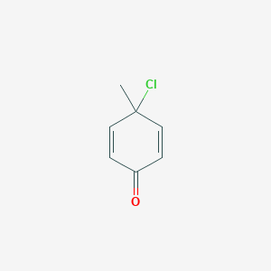 molecular formula C7H7ClO B15468238 4-Chloro-4-methylcyclohexa-2,5-dien-1-one CAS No. 56180-49-5