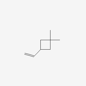 molecular formula C8H14 B15468240 Cyclobutane, 3-ethenyl-1,1-dimethyl- CAS No. 52708-22-2