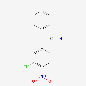 2-(3-Chloro-4-nitrophenyl)-2-phenylpropanenitrile