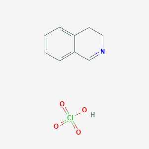 molecular formula C9H10ClNO4 B15468278 3,4-Dihydroisoquinoline;perchloric acid CAS No. 57147-50-9