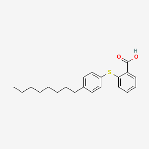 2-[(4-Octylphenyl)sulfanyl]benzoic acid