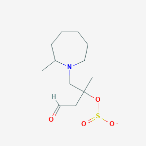 ({[2-Methyl-1-(2-methylazepan-1-yl)-4-oxobutan-2-yl]oxy}sulfinyl)oxidanide