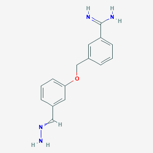 3-{[3-(Hydrazinylidenemethyl)phenoxy]methyl}benzene-1-carboximidamide