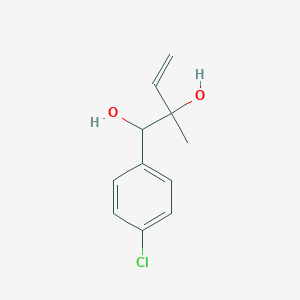 molecular formula C11H13ClO2 B15468330 1-(4-Chlorophenyl)-2-methylbut-3-ene-1,2-diol CAS No. 56790-68-2