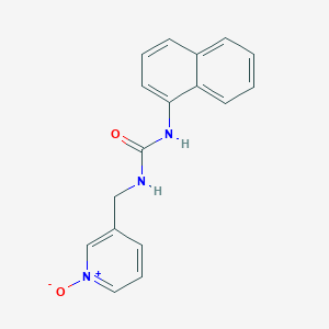 molecular formula C17H15N3O2 B15468358 N-Naphthalen-1-yl-N'-[(1-oxo-1lambda~5~-pyridin-3-yl)methyl]urea CAS No. 56914-12-6