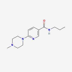 3-Pyridinecarboxamide, 6-(4-methyl-1-piperazinyl)-N-propyl-