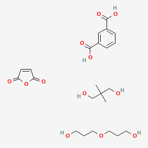 molecular formula C23H34O12 B15468373 Benzene-1,3-dicarboxylic acid;2,2-dimethylpropane-1,3-diol;furan-2,5-dione;3-(3-hydroxypropoxy)propan-1-ol CAS No. 56083-99-9