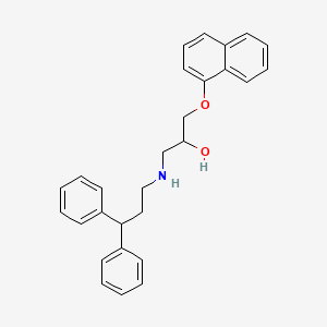 1-[(3,3-Diphenylpropyl)amino]-3-[(naphthalen-1-yl)oxy]propan-2-ol