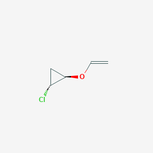 molecular formula C5H7ClO B15468399 (1R,2R)-1-Chloro-2-(ethenyloxy)cyclopropane CAS No. 54362-97-9