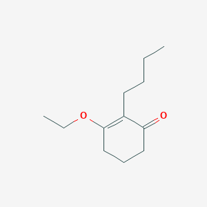 molecular formula C12H20O2 B15468404 2-Butyl-3-ethoxycyclohex-2-en-1-one CAS No. 56459-18-8