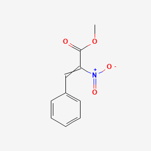 molecular formula C10H9NO4 B15468415 2-Propenoic acid, 2-nitro-3-phenyl-, methyl ester CAS No. 53431-72-4