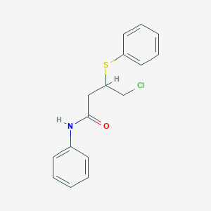 4-Chloro-N-phenyl-3-(phenylsulfanyl)butanamide