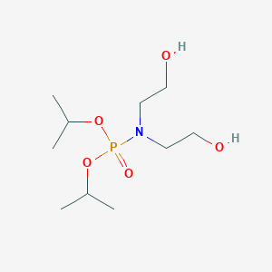 molecular formula C10H24NO5P B15468442 Dipropan-2-yl N,N-bis(2-hydroxyethyl)phosphoramidate CAS No. 54480-56-7