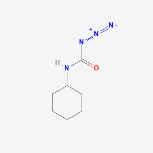 molecular formula C7H12N4O B15468453 Carbamic azide, cyclohexyl- CAS No. 54614-94-7