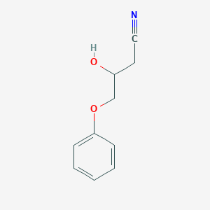 molecular formula C10H11NO2 B15468491 3-Hydroxy-4-phenoxybutanenitrile CAS No. 57281-49-9