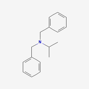 molecular formula C17H21N B15468498 Benzenemethanamine, N-(1-methylethyl)-N-(phenylmethyl)- CAS No. 55578-14-8