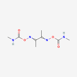 [3-(methylcarbamoyloxyimino)butan-2-ylideneamino] N-methylcarbamate