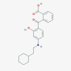 2-(4-Cyclohexylethylamino-2-hydroxybenzoyl)benzoic acid