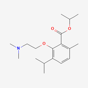 propan-2-yl 2-[2-(dimethylamino)ethoxy]-6-methyl-3-propan-2-ylbenzoate