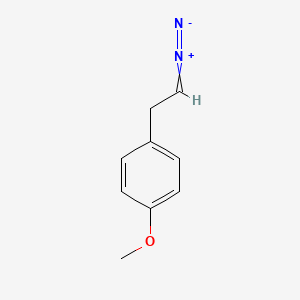 molecular formula C9H10N2O B15468537 1-(2-Diazoethyl)-4-methoxybenzene CAS No. 52506-27-1