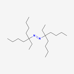 molecular formula C22H46N2 B15468552 (E)-Bis(5-ethylnonan-5-yl)diazene CAS No. 53651-77-7