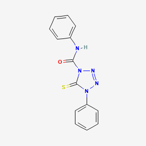 N,4-Diphenyl-5-sulfanylidene-4,5-dihydro-1H-tetrazole-1-carboxamide