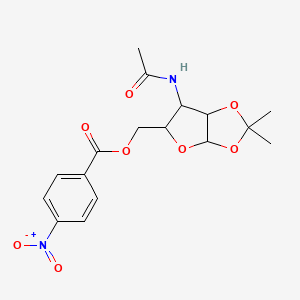 3-Deoxy-3-[(1-hydroxyethylidene)amino]-1,2-O-(1-methylethylidene)-5-O-(4-nitrobenzoyl)pentofuranose