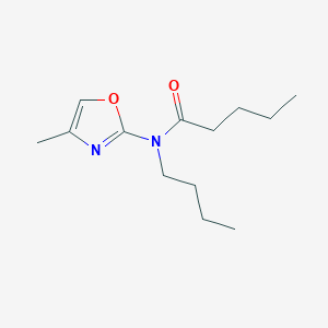 molecular formula C13H22N2O2 B15468614 N-Butyl-N-(4-methyl-1,3-oxazol-2-YL)pentanamide CAS No. 57067-47-7