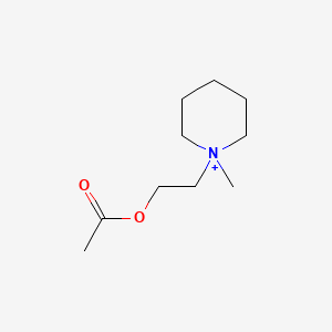 molecular formula C10H20NO2+ B15468619 Piperidinium, 1-[2-(acetyloxy)ethyl]-1-methyl- CAS No. 54377-98-9