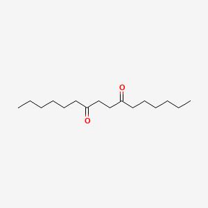 molecular formula C16H30O2 B15468634 7,10-Hexadecanedione CAS No. 54277-01-9