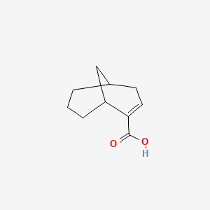 molecular formula C10H14O2 B15468649 Bicyclo[3.3.1]non-2-ene-2-carboxylic acid CAS No. 54674-60-1