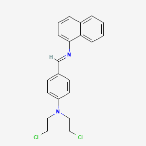 N,N-bis(2-chloroethyl)-4-(naphthalen-1-yliminomethyl)aniline