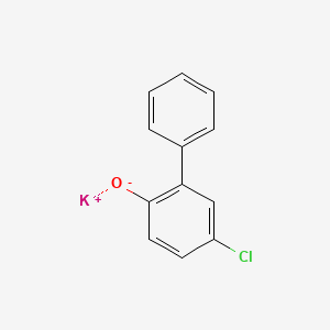 molecular formula C12H8ClKO B15468682 5-Chloro-2-biphenylol potassium salt CAS No. 53404-21-0