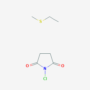 1-Chloropyrrolidine-2,5-dione;methylsulfanylethane