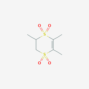 2,5,6-Trimethyl-2,3-dihydro-1lambda~6~,4lambda~6~-dithiine-1,1,4,4-tetrone