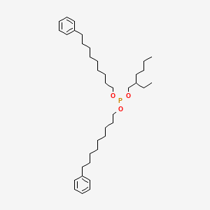 molecular formula C38H63O3P B15468720 2-Ethylhexyl bis(nonylphenyl) phosphite CAS No. 55062-09-4