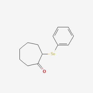 molecular formula C13H16OSe B15468821 2-(Phenylselanyl)cycloheptan-1-one CAS No. 57205-03-5