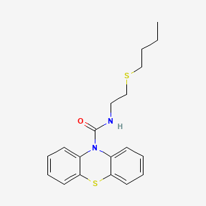 10H-Phenothiazine-10-carboxamide, N-(2-(butylthio)ethyl)-