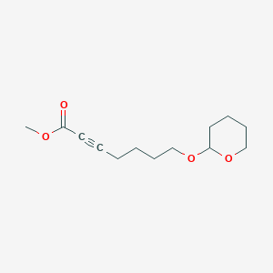 2-Heptynoic acid, 7-[(tetrahydro-2H-pyran-2-yl)oxy]-, methyl ester