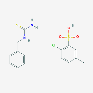 Benzylthiourea;2-chloro-5-methylbenzenesulfonic acid