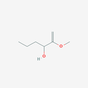 molecular formula C7H14O2 B15468932 2-Methoxyhex-1-en-3-ol CAS No. 54123-62-5