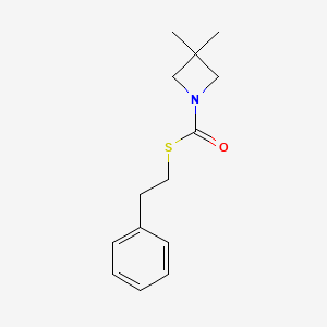 S-(2-Phenylethyl) 3,3-dimethylazetidine-1-carbothioate