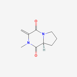 Pyrrolo[1,2-a]pyrazine-1,4-dione, hexahydro-2-methyl-3-methylene-, (8aS)-(9CI)