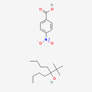 molecular formula C20H33NO5 B15468956 5-Tert-butylnonan-5-ol;4-nitrobenzoic acid CAS No. 55705-76-5