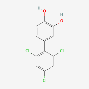 4-(2,4,6-Trichlorophenyl)benzene-1,2-diol