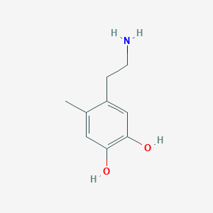 molecular formula C9H13NO2 B15468991 1,2-Benzenediol, 4-(2-aminoethyl)-5-methyl- CAS No. 53622-79-0