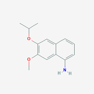 1-Naphthalenamine, 7-methoxy-6-(1-methylethoxy)-