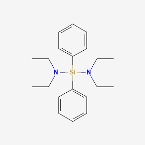 molecular formula C20H30N2Si B15469010 N,N,N',N'-Tetraethyl-1,1-diphenylsilanediamine CAS No. 53880-14-1