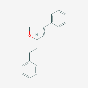 molecular formula C18H20O B15469024 1,1'-(3-Methoxypent-1-ene-1,5-diyl)dibenzene CAS No. 53963-36-3