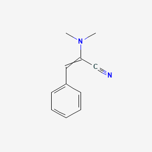 molecular formula C11H12N2 B15469064 2-(Dimethylamino)-3-phenylprop-2-enenitrile CAS No. 55915-65-6